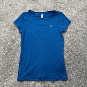 Under Armour Shirt Womens XS HeatGear Fitted Athletic Performance Lightweight